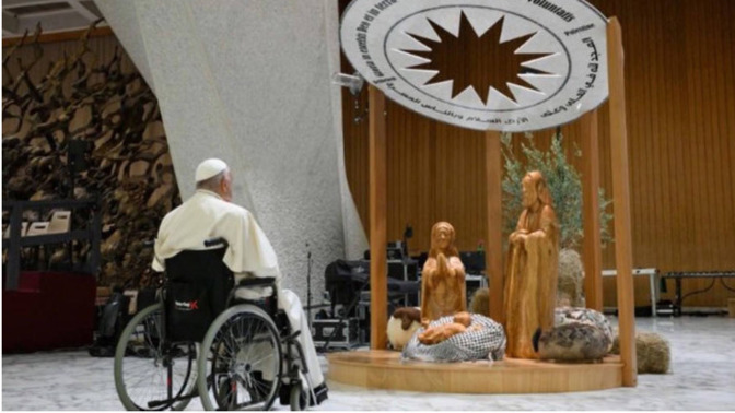 Does the Pope deserve to be respected when he introduces politics into a holy Christian religious symbol?