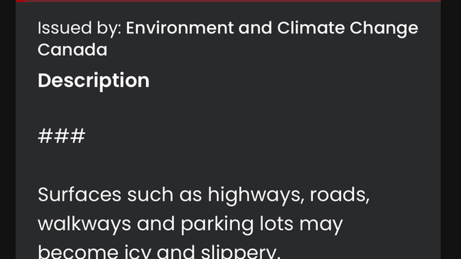 Is it a bad weather situation?