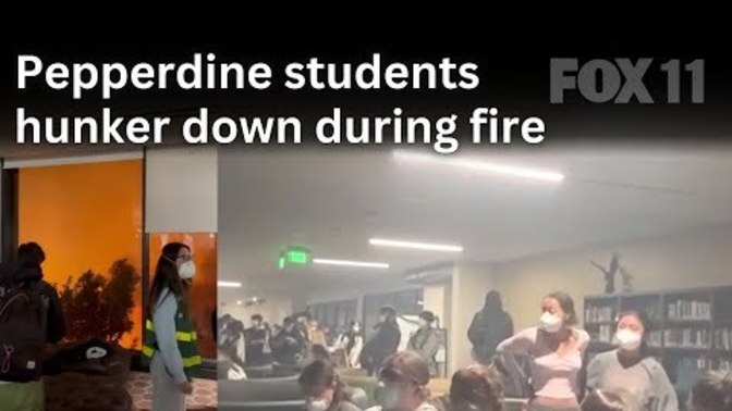 Have you seen the fire at Pepperdine University in Malibu?