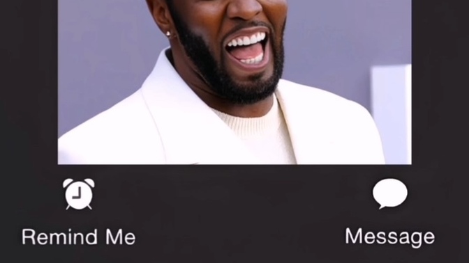 What would you say to Diddy if he called?