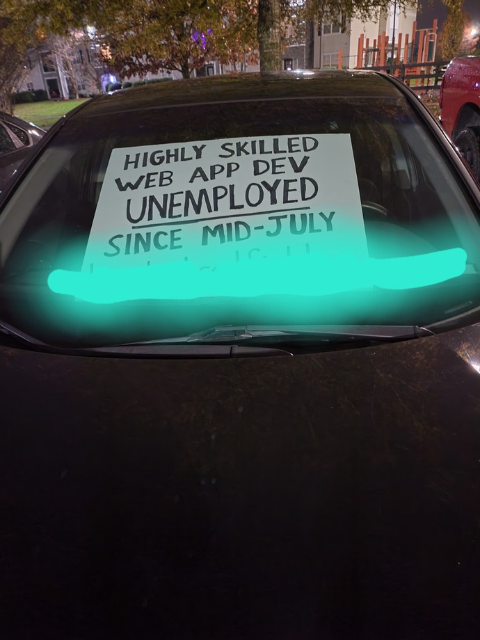 My windshield sign
