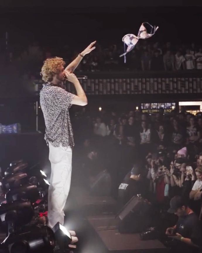 Girls, have you ever thrown your bra or underwear at someone performing onstage, and if so, did you get any kind of reaction?