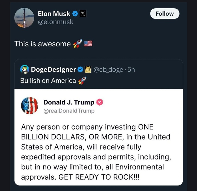 Why even bother to hide the corruption? Oh look! The Space Nazi / CO-POTUS approves! Shocking! The Q: Can any MAGA address this w/o whataboutism?