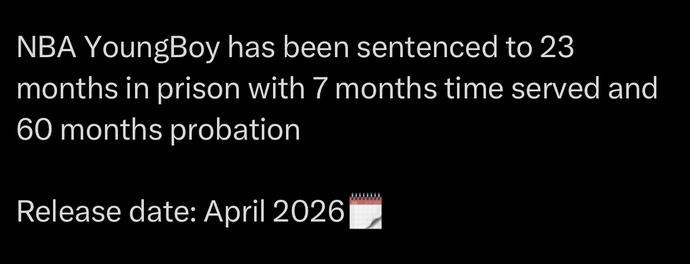 Thoughts on his sentence?