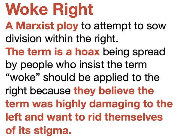 What exactly defines “woke” to you?
