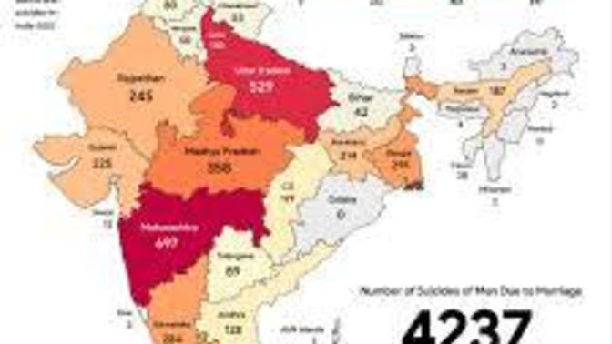 What do you think of increase in number of suicides of men over the years in India due to marriage reasons?