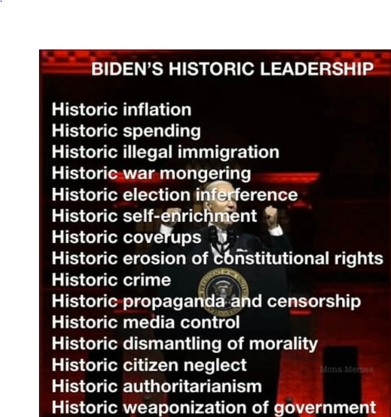 I thought Biden did a wonderful job destroying the United States in his first 3 1/2 years. What about the last 30 days?