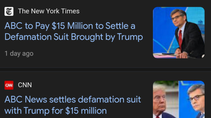 President Trump WINS *AGAIN*! ABC must pay him $15 MILLION for falsely and repeatedly saying he's a rapist. Does Trump EVER get tired of winning?