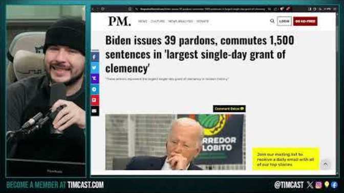 What do you think of Biden issuing 39 pardons, Including A Chinese pedophile who was distributing bad images of underage children?
