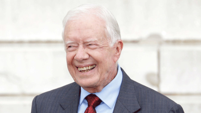 Is Jimmy Carter doing the Donald Trump shuffle to celebrate now that there has finally been a president the last 4 years even worse than he was?