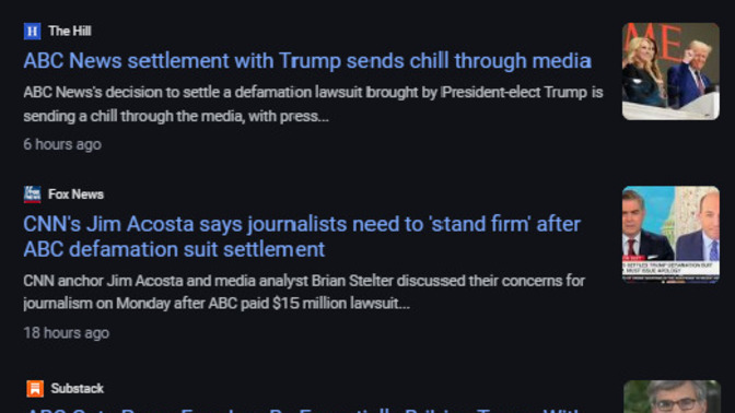 OMG! Since ABC was forced to pay Trump $15 million for constantly lying about him now the Fake News Democrat Media will have to tell the truth?