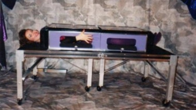 How can we describe my Bi GFs dream of being a magicians assistant and being sawn in half on stage?