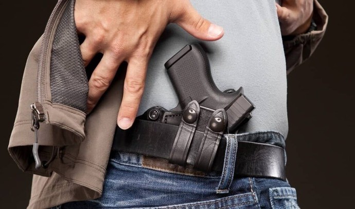 Has anyone interrupted your conversation with someone, then they showed their gun at you and told you to get lost?