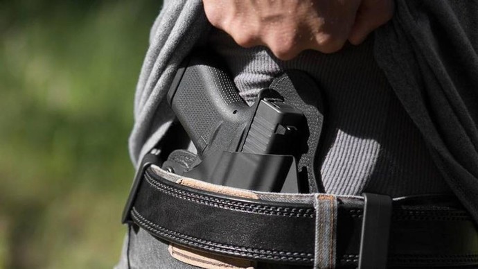 Has anyone interrupted your conversation with someone, then they showed their gun at you and told you to get lost?