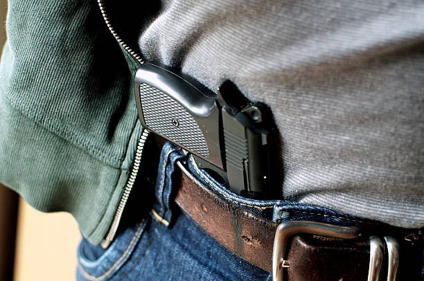 Has anyone interrupted your conversation with someone, then they showed their gun at you and told you to get lost?