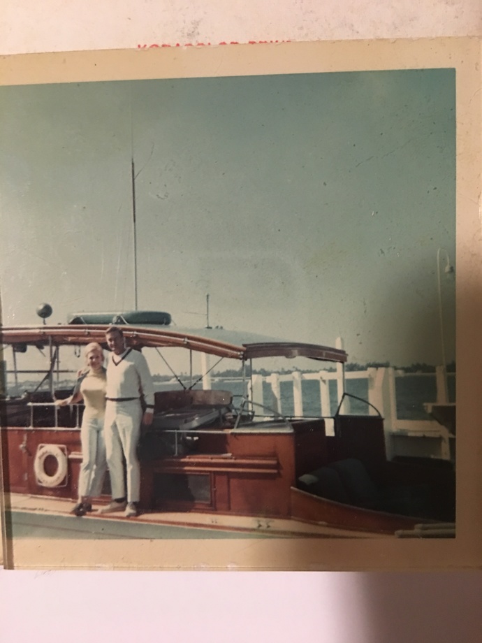 My folks on the Kennedy’s boat in Florida