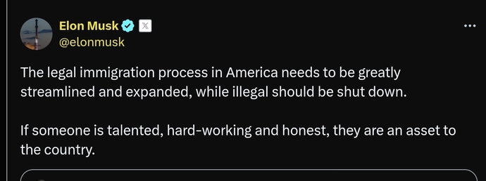 Does Musk prove illegals can be good investments?
