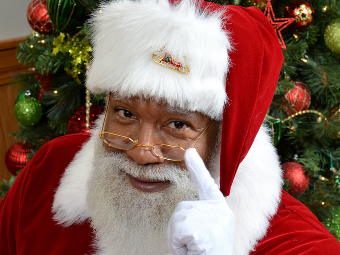 When santa squeezes his fat white ass down your chimney Christmas morning who is he gonna find?