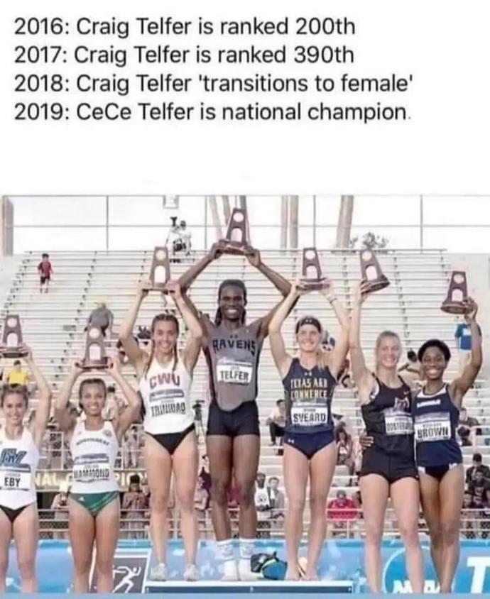 Are chicks being dcks for not competing against trans athletes?