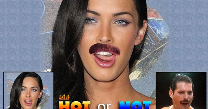 Guys, you get to date your celebrity crush BUT she grows a mustache and refuses to shave it. Will you continue dating her?