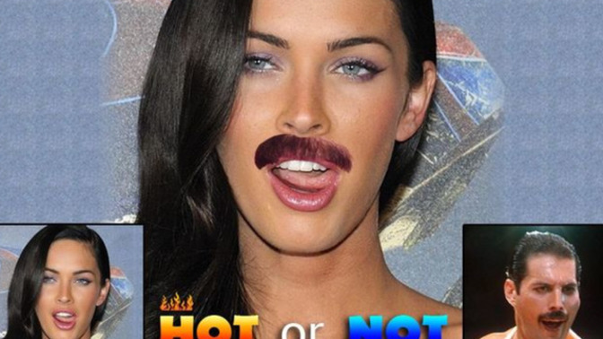 Guys, you get to date your celebrity crush BUT she grows a mustache and refuses to shave it. Will you continue dating her?