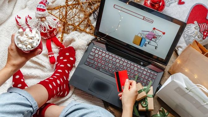 Did you do most of your Christmas shopping online or shopping in stores?