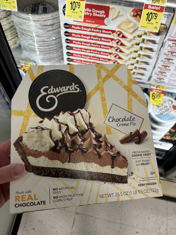 At Safeway, which pie?