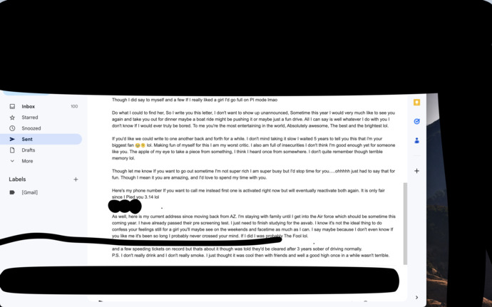 Is this okay for a Love confession she doesnt have social or none of that stuff, I used to hang out with her in school? Then Covid happened?