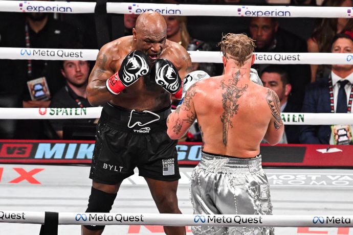 At 58 years old, how impressive is Mike Tysons performance against Jake Paul in their boxing match?