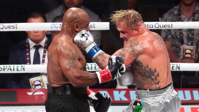 At 58 years old, how impressive is Mike Tysons performance against Jake Paul in their boxing match?