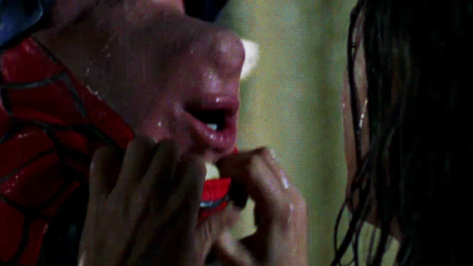How would react if you're SO refused to kiss unless it's upside down in the rain?