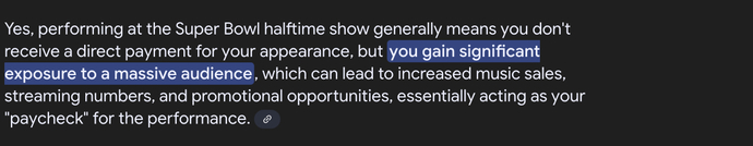If you were a music artist and were going to perform in front of thousands in a stadium, would you rather get paid or get exposure?