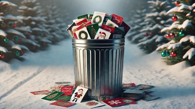 Do you end up throwing the cards you receive out?