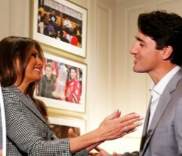 Should Trudeau # (or £ in the UK) Melania?