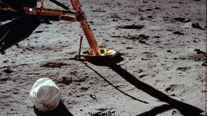 Is there anything ALIVE in the human poop left on the MOON?