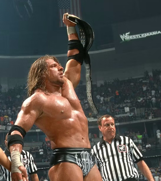 Was wrestler Triple H missing his parts?