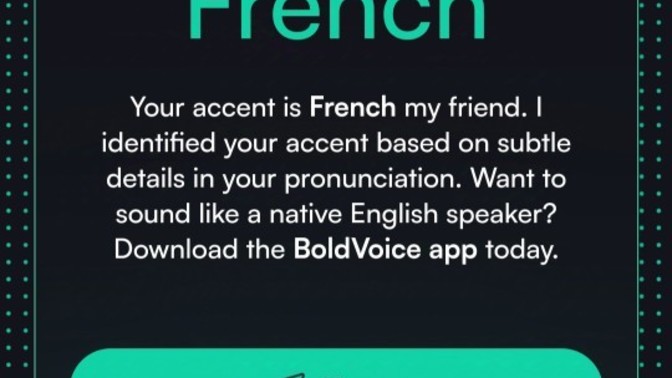 Do you know this application that identifies where your accent comes from?