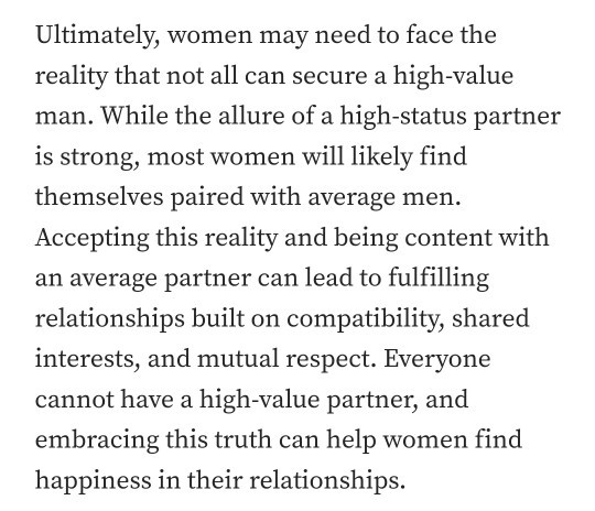 Do women accept this or deny it?