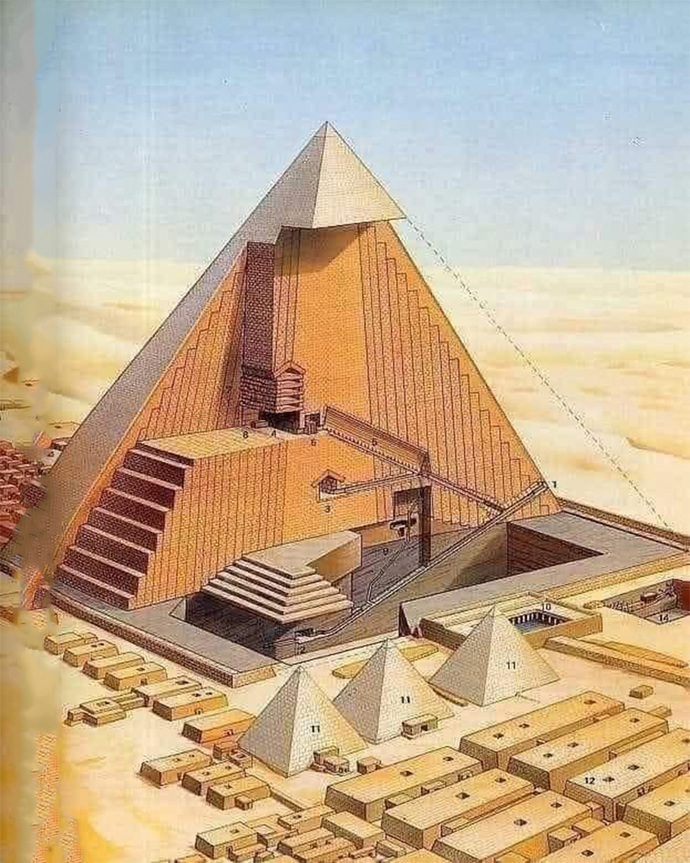 Pyramid construction - too much accuracy for man even today