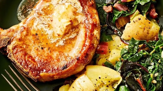 Who else has pork on New Year’s Day for “good luck”?
