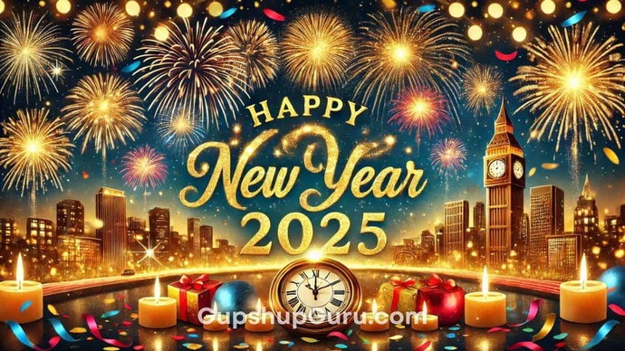 Who was the first to wish you a Happy New Year 2025?