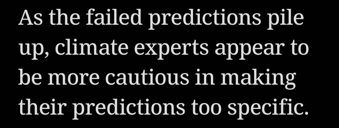 The "experts" are not experts