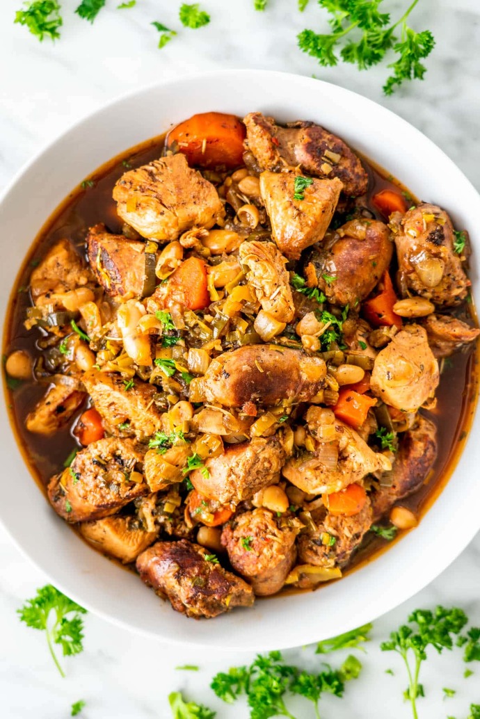 French cassoulet is just British baked beans and sausages?
