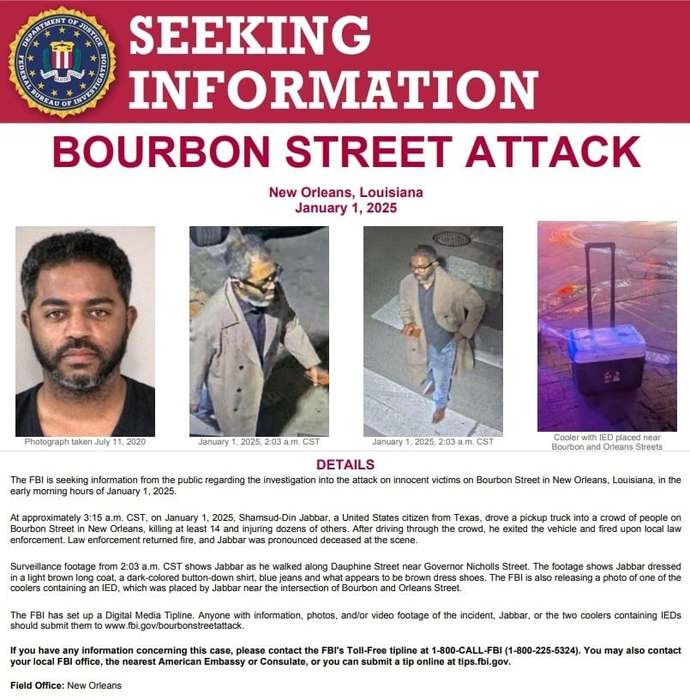 What are your thoughts of the New Orleans Bourbon Street terrorist attack that happened on New Years?