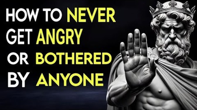 Would you like to know how to never get angry or bothered by anyone?