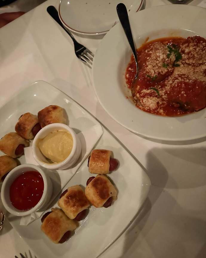 Pigs in a blanket, you chowing down or is it a pass for you?