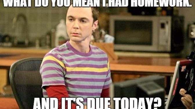 Did you always turn in ALL your homework on time in school?