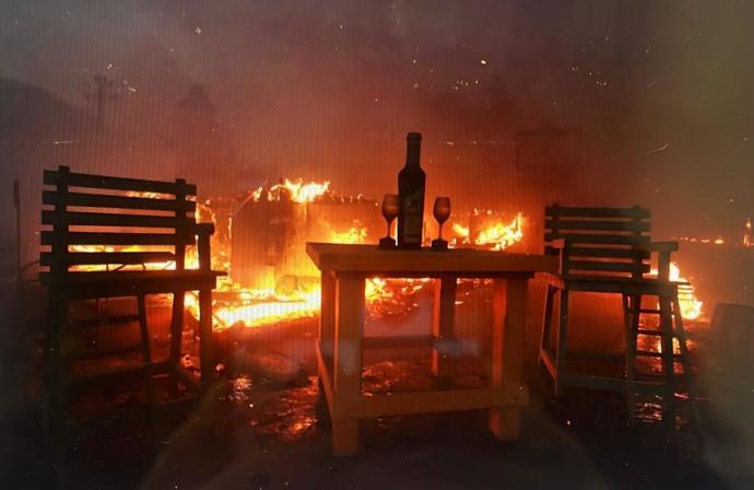 What was the worst natural disaster you ever had to endure (wildfire images from L. A.)?