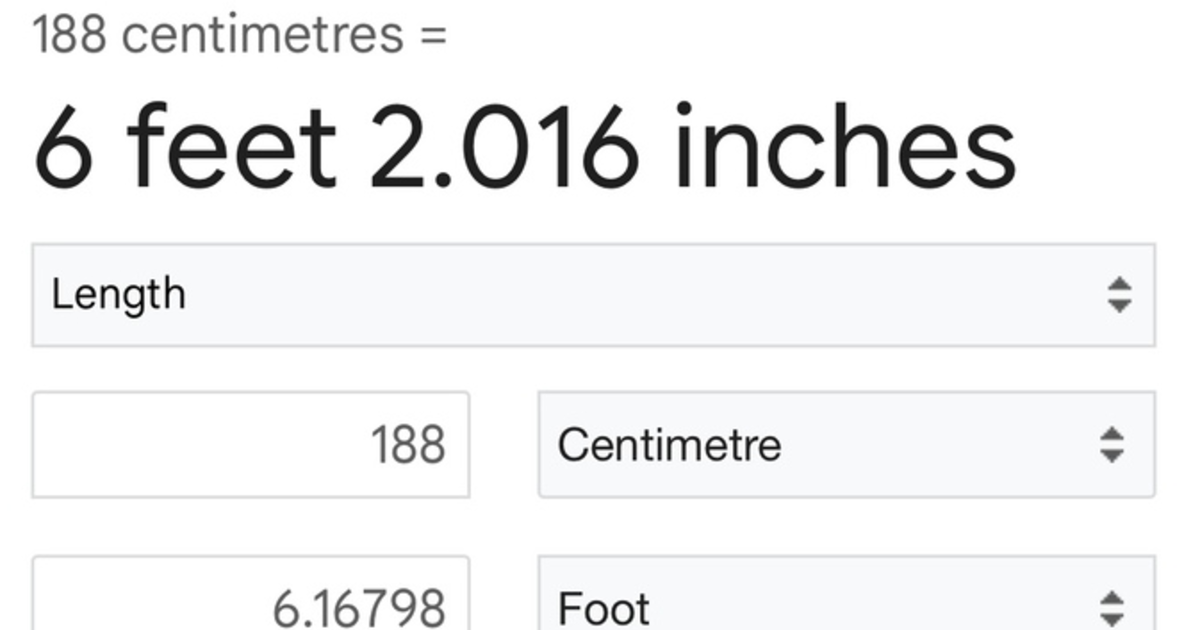 Do you personally feel 188cm is tall for a man? - GirlsAskGuys