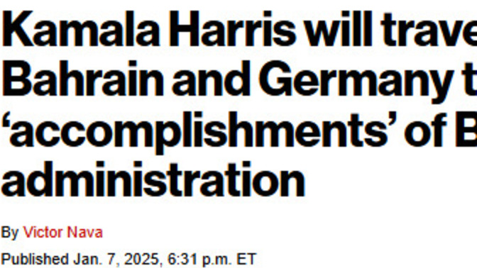 Why are Biden and Harris taking trips all over the world with only days left in office and costing YOU the taxpayers MILLIONS of dollars for NOTHING?